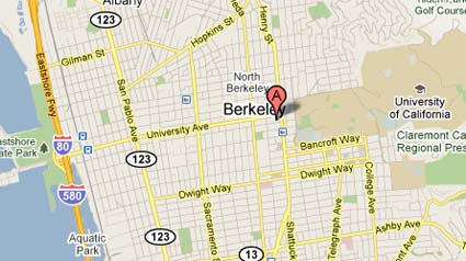 Street map University California Berkeley