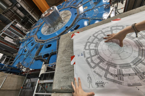 A new wheel-shaped muon detector is part of the ATLAS detector upgrade at CERN.