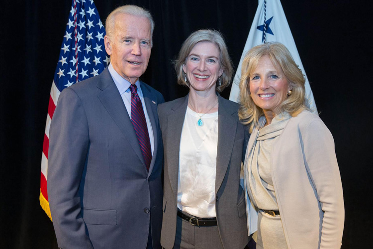 Doudna with Joe and Jill Biden