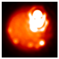 High-resolution image of Io, showing hot spots