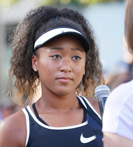Tennis star Naomi Osaka is interviewed about withdrawing from the French Open.