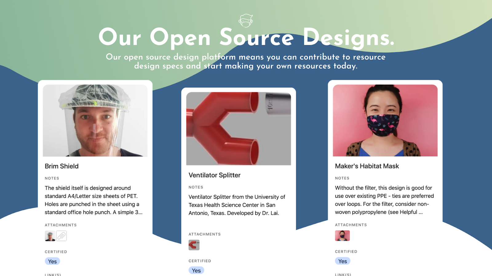 Open source designs found at resource19.org