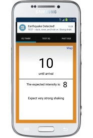 earthquake early warning (EEW) alert