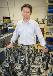 Feng Wang is a condensed matter physicist with Berkeley Lab’s Materials Sciences Division and UC Berkeley’s Physics Department. Photo: Roy Kaltschmidt