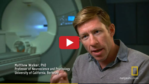 UC Berkeley neuroscientist Matthew Walker is featured in “Sleepless in America,” a documentary that airs this Sunday, Nov. 30, on the National Geographic Channel (National Geographic photos)