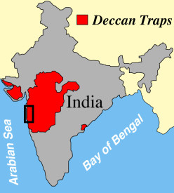 Deccan Traps lava flows 