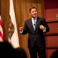 John Yoo speaking at the Hoover Institution