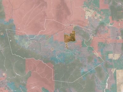 image of a map showing Zuni territory