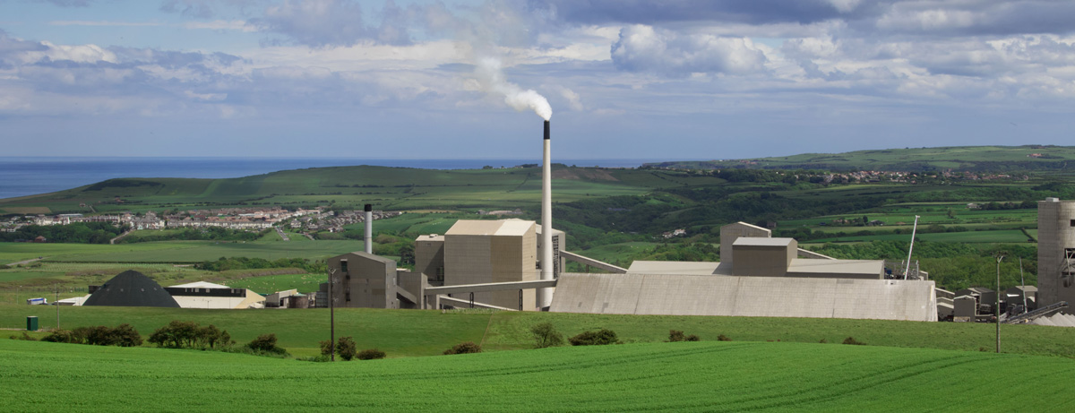 Boulby mine in the middle of field