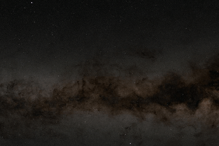 animated gif: Milky Way galaxy with a bright flash periodically