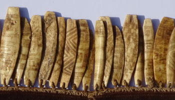 Bone sling collected by Gerald Weiss. 