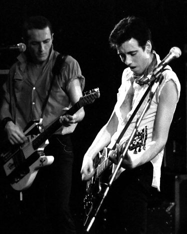 Members of the Clash, a British 1980s punk band.