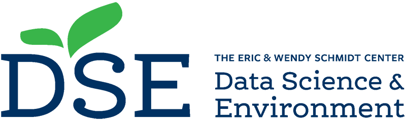 DSE logo; the Eric and Wendy Schmidts Center Data Science & Environment