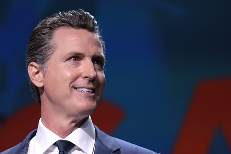 informal portrait of California Gov. Gavin Newsom