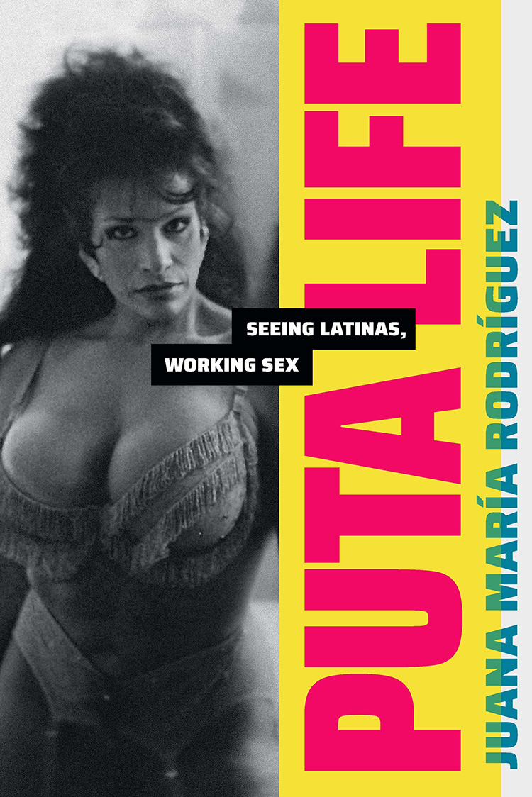 Book cover of "Puta Life" with a sex worker wearing lingerie on the front.