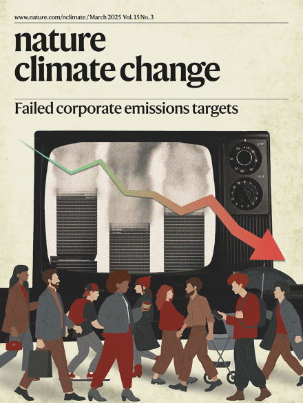 image of a cover of a Nature journal article