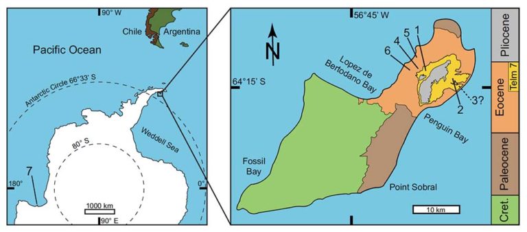 map of Antarctica and the location of Seymour Island