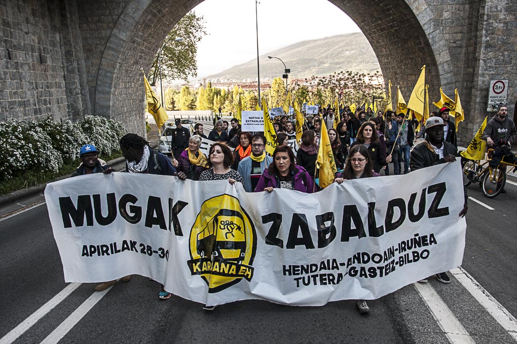 Spain anti-barrier rally 2018