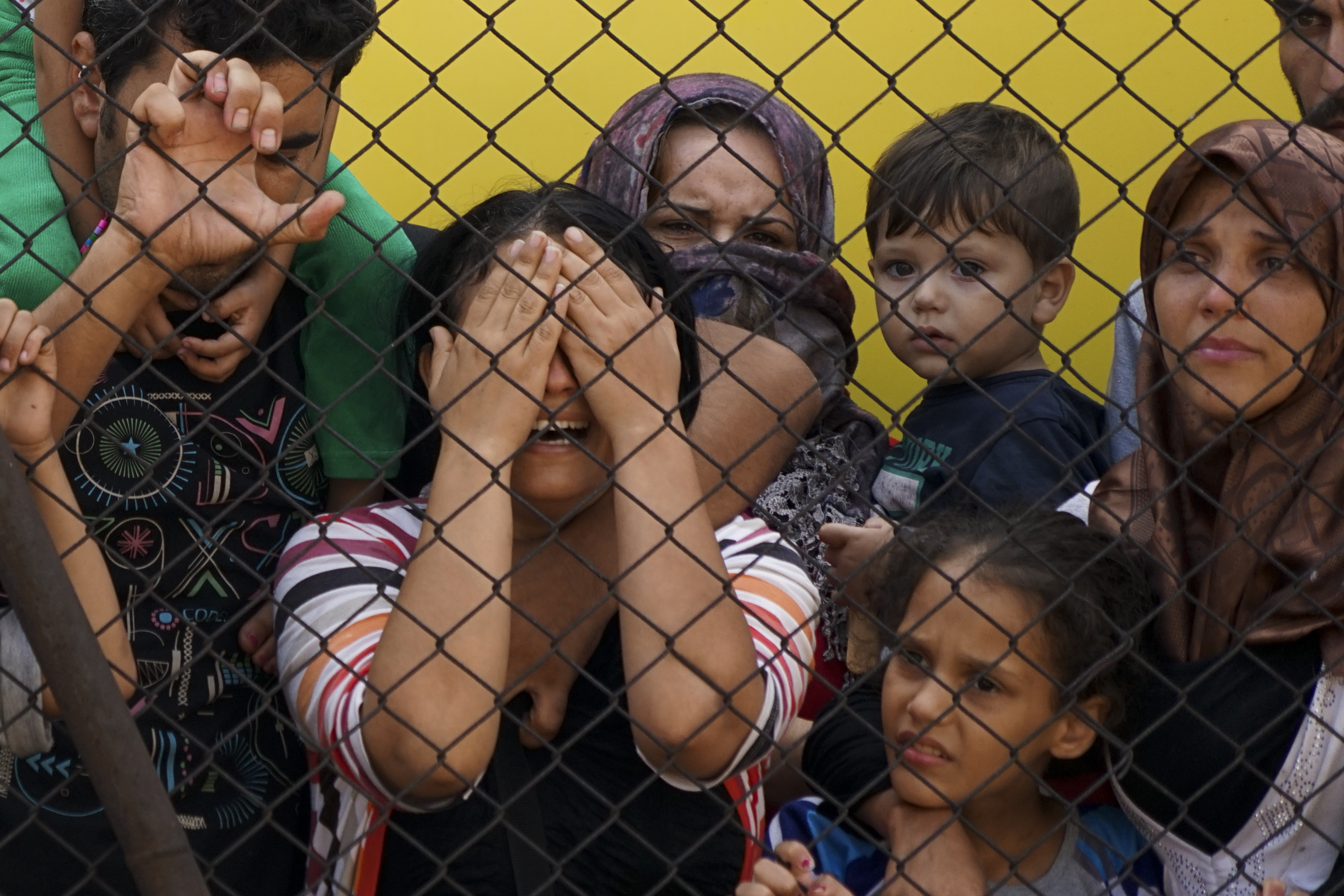 Anguished Syrian refugees waited at a rail  station in Budapest, Hungary, in 2015