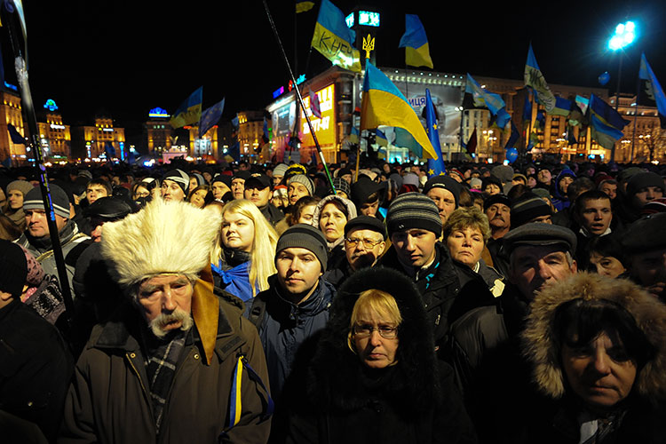 In November 2013 thousands of protesters in Kyiv, Ukraine, called for closer economic relations with Europe