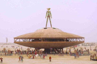 A sculpture at Burning Man