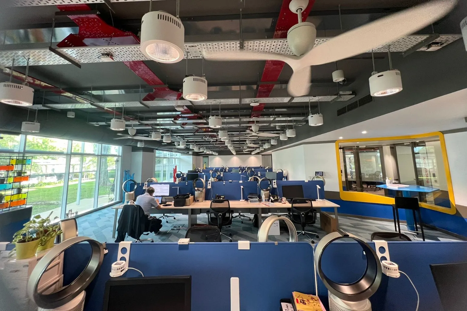 image of office space with air conditioning units on the table