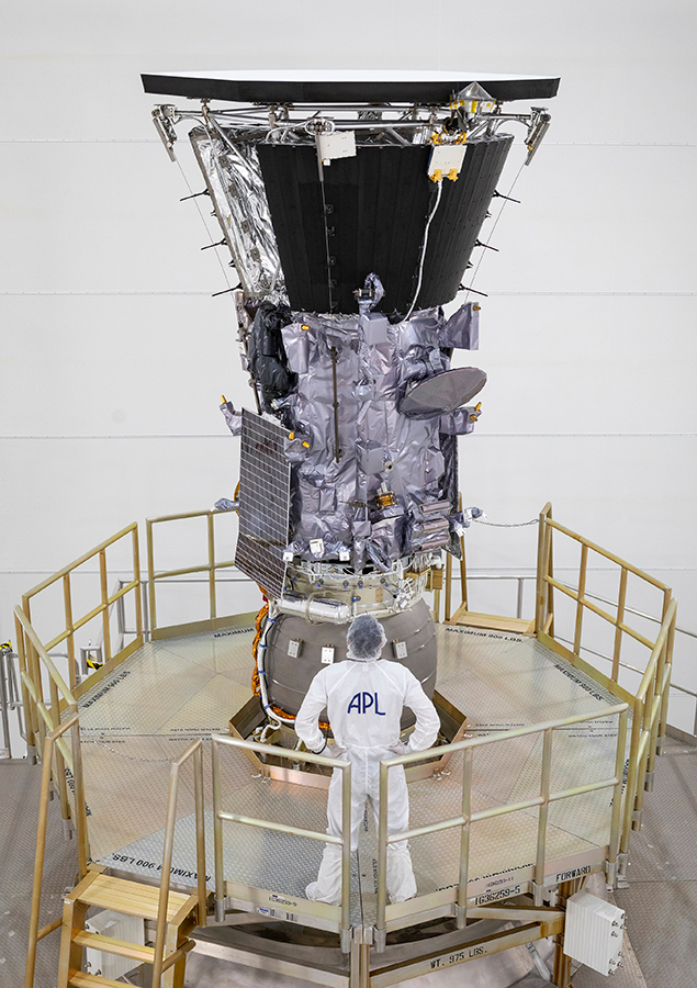the solar probe attached to rocket