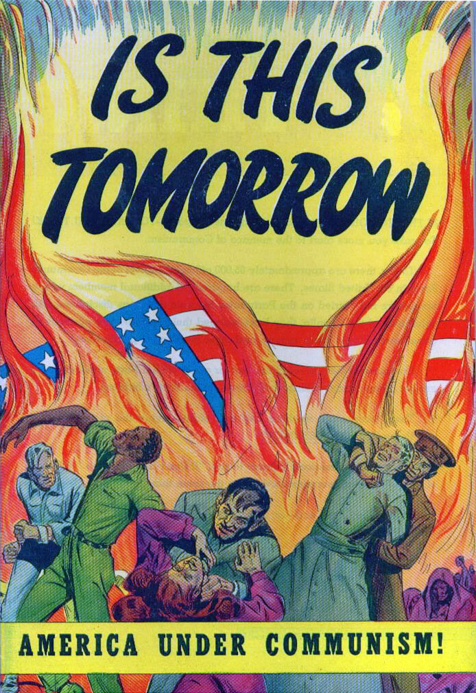 The cover of "Is This Tomorrow," an anti-communist comic book published in 1947