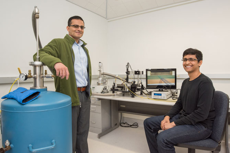 Professor Ali Javey and graduate student Sujay Desai