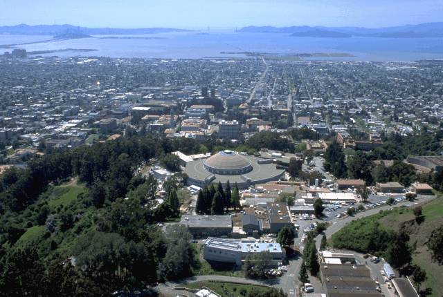 View of UC Berkeley from Berkeley Lab