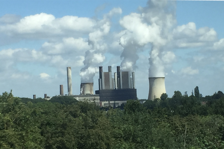 Working coal-fired power plant near Aachen, Germany.