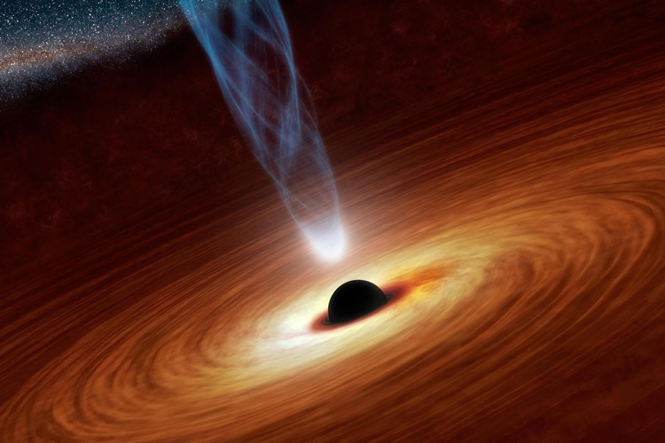 NASA graphic of black hole