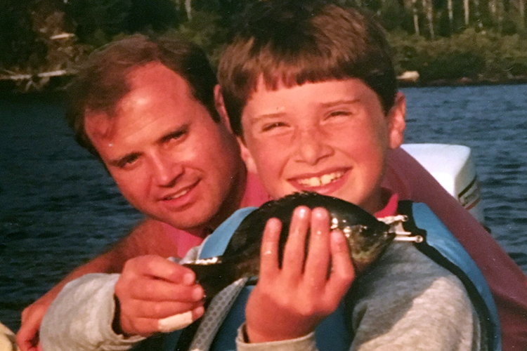 picture of young Noah and his dad