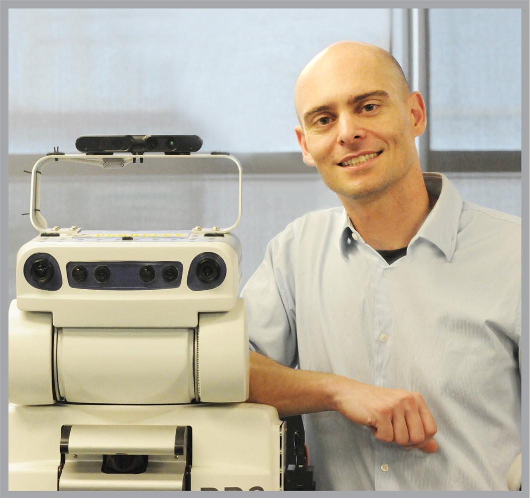 Pieter Abbeel and BRETT, the Berkeley Robot for Elimination of Tedious Tasks.