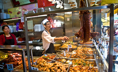 Worker in restaurant