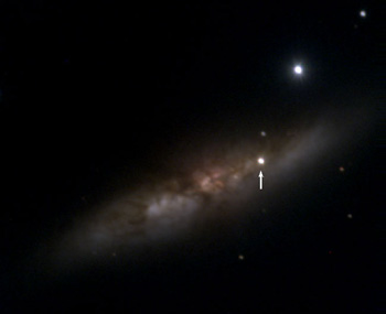 a type 1a supernova in galaxy