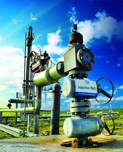  carbon dioxide injection well in Australia.