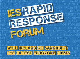 A flier titled 'IES rapid response forum'.