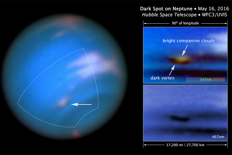 Dark spot Neptune