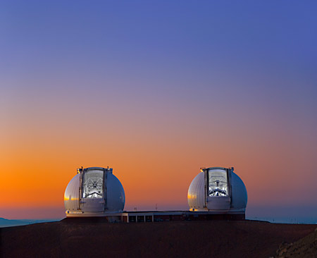 Two telescopes.
