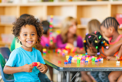 Pre-schoolers in classroom.