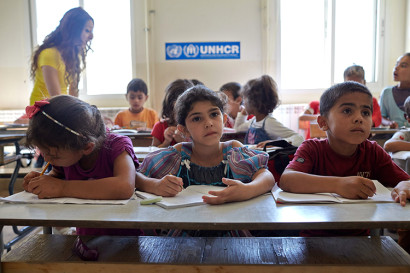 Syrian kids in school