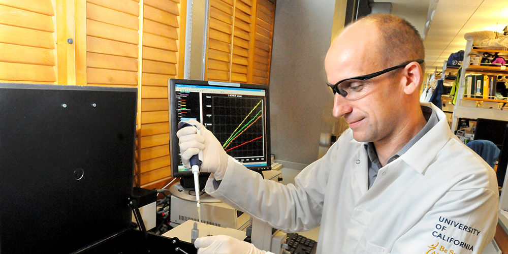 Andy Martin in lab