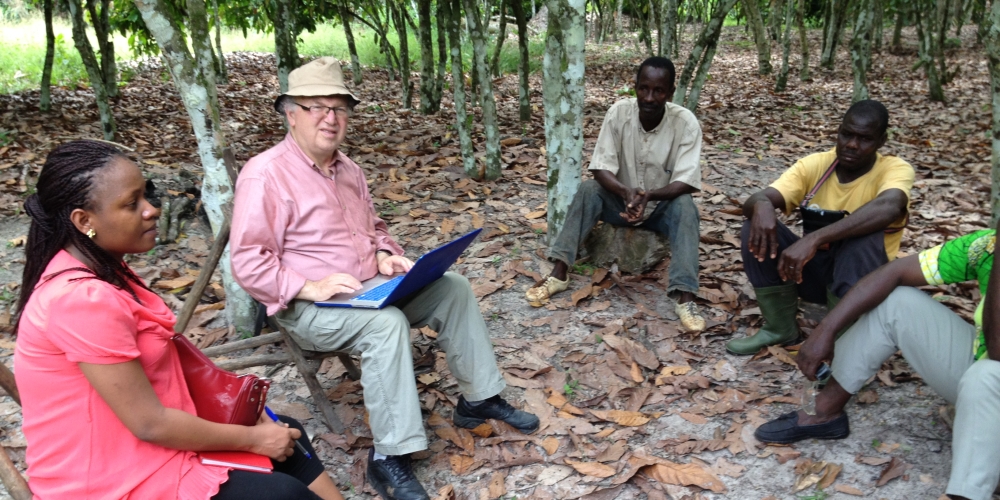 Working with cocoa farmers in Côte d'Ivoire