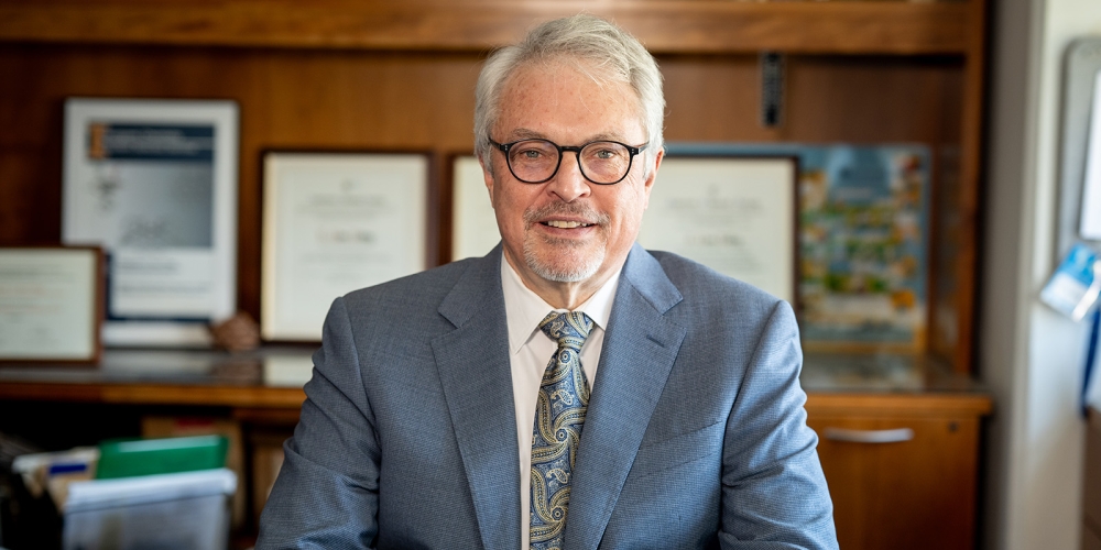Don Tilley in his office