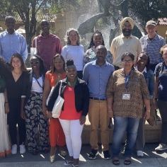 With the Global Health Fellows (I'm the one with the Cal cap)