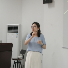 Lu Liang gave a talk