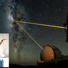 Prof. Jessica Lu and the Keck Observatory Laser-Guided Adaptive Optics System.