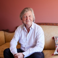Niklaus Largier sitting in office