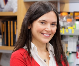 Dr. Ünal in the lab